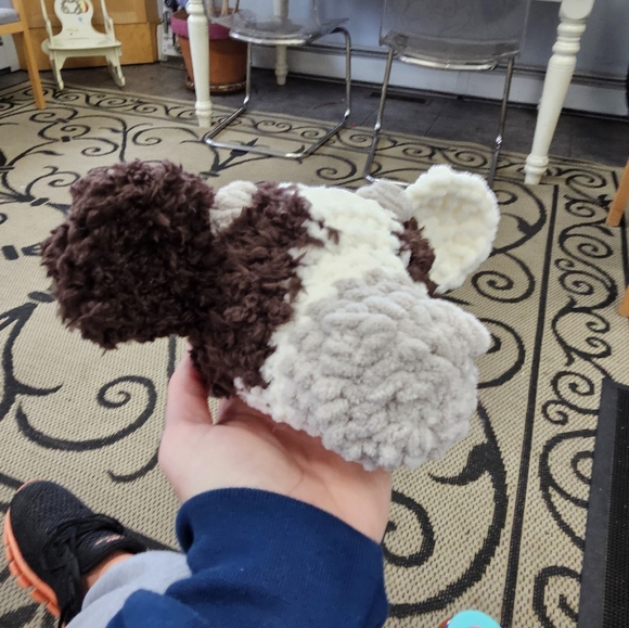 Hand Made Crochet Cow Lovey, Snuggler, Washable, One of a Kind, Made by me 😍 - Picture 10 of 10